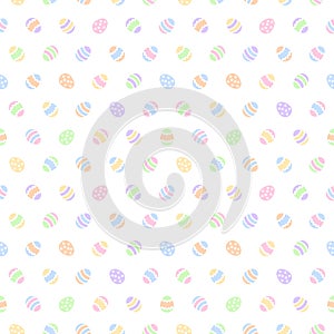Painted Easter, Paschal eggs seamless vector background photo